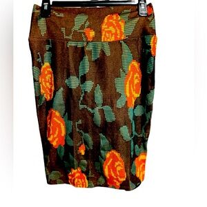 NWT LuLaRoe Floral Cassie Pencil Skirt Sz S